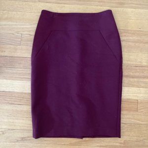 Ann Taylor Dark Maroon Skirt Size 2